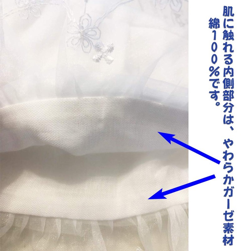 kirari Shrine Visiting Baby Hat, Food, Bib, 2-Piece Set, Baby