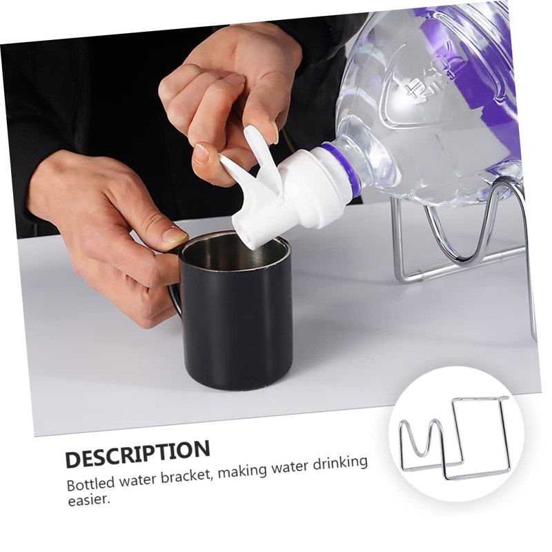 TEHAUX Simple Bottle Holder 5l Water Jug Rack Non-Slip Rubber