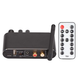 Sanpyl Convertidor BT Digital a Analógico, 2 Dispositivos Conectados, Convertidor BT DAC, Compatible con Control de Volumen, Conmutación de Música