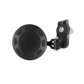 Ken Sean 98001 3" round black bar-end motorcycle mirror for 7/8" & 3/4" handle bars, 7.5 cm round, Right/Left side