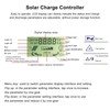 MPPT Charge Controller Solar Panel Intelligent Regulator with LCD Display