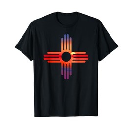 New Mexico State Zia Symbol Sky Sunset Graphic Print MCMA T-Shirt