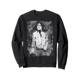 Michael Jackson Bad World Tour 1988 Black And White Splatter Sweatshirt