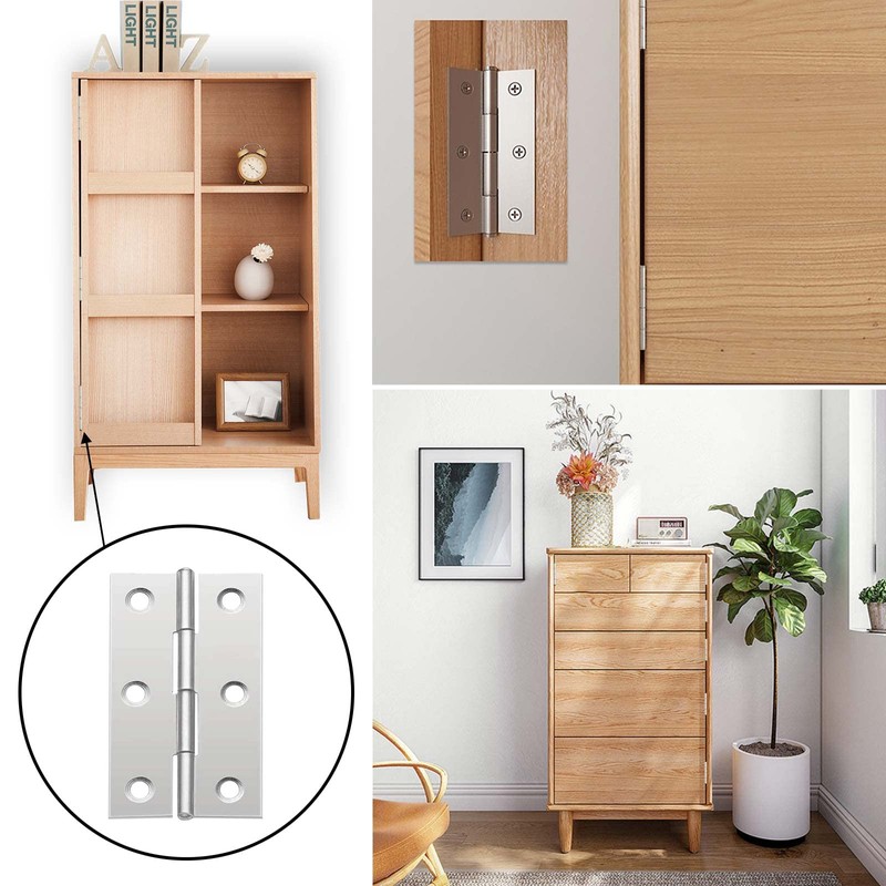 Door Hinge Hinge, Hinge, Foldable, Pack of 20 Stainless Steel
