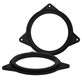 [1 Pair] 165 mm MDF Speaker Rings Compatible with Toyota Corolla | Suitable for Front Door and Back Door | Colour: Black | Waterproof