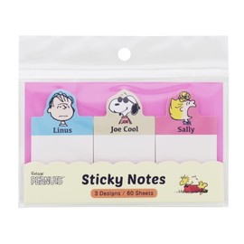 Sunstar Stationery Snoopy Sticky Notes, Die Cut, Peanuts Good Friends, Joe Cool S2837722