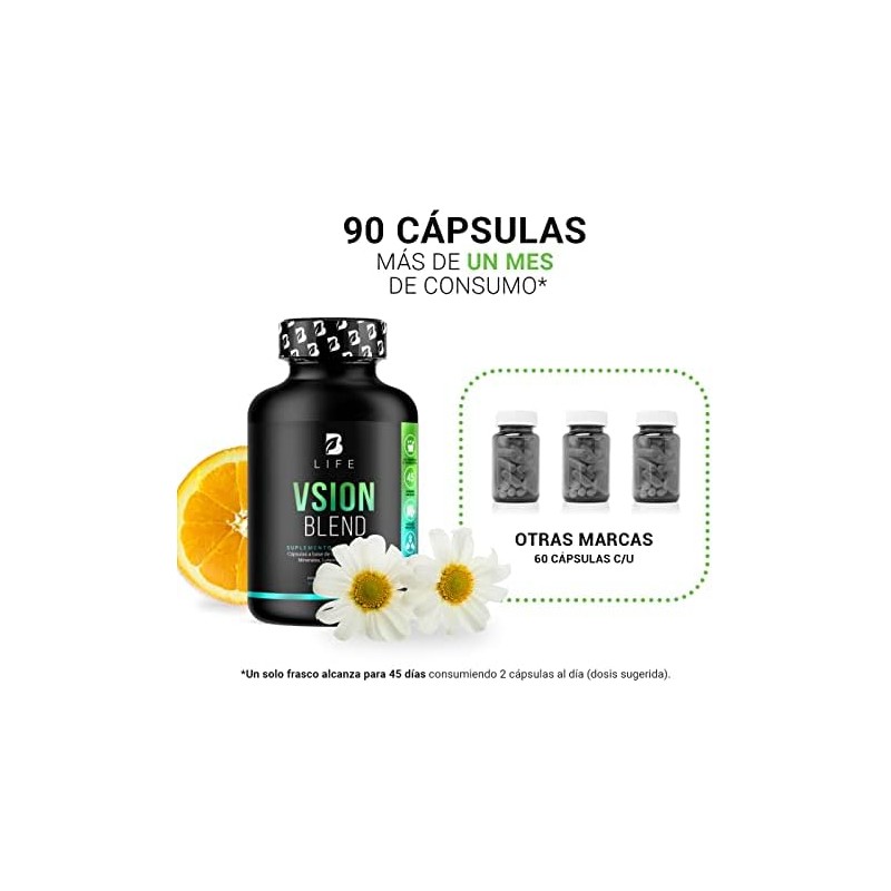 B Life Vsion Blend Fórmula con Camomila, Luteína y Vitaminas