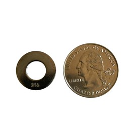 316 Marine Grade Stainless Steel Common Flat Washer, 50 Pieces 3/4" x 5/16" x .050