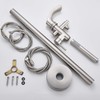 Senlesen Bathroom Single Handle Freestanding Bathtub Faucet Floor Mounted Waterfall