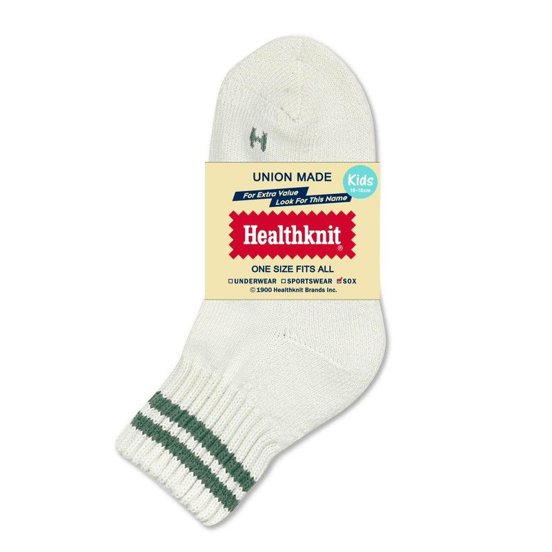 Health Knit Kids' Quarter Length Line Socks, 3-Piece Pack, 003