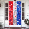 4th of July Decorations 3 Pack Foil Fringe Garland Tinsel
