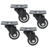 4PCS 1.5 Inch Universal Wheel 360° Rotation Heavy Caster Silence
