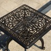 KAILI Outdoor Cast Aluminum Side Table Patio Side Table Backyard,