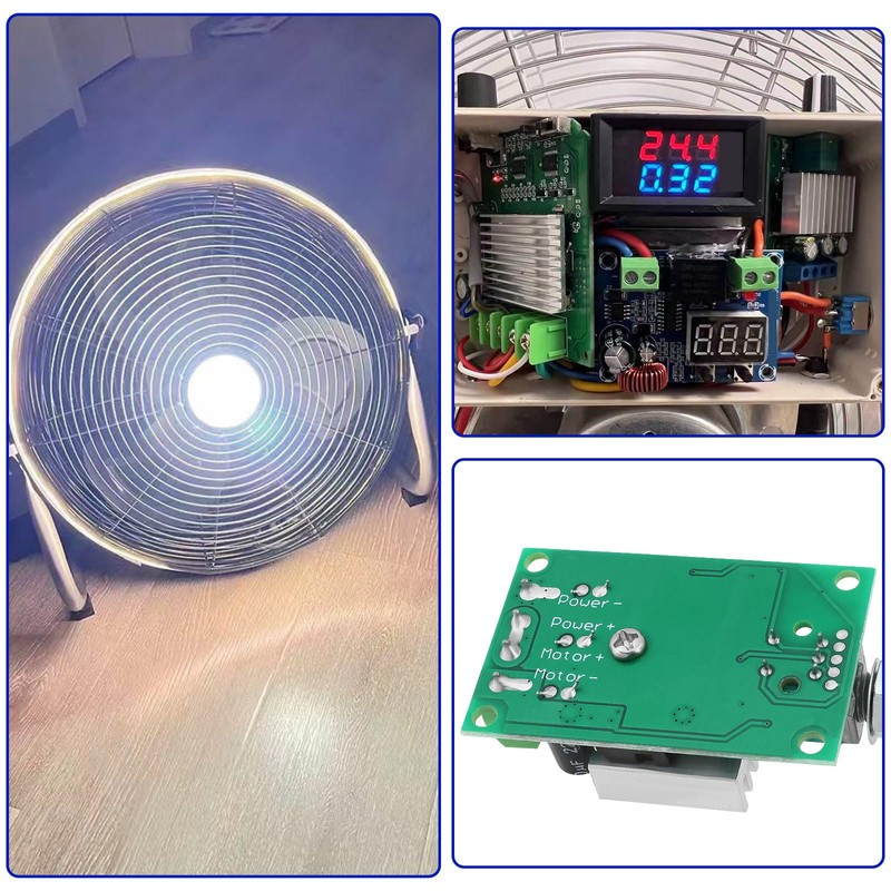 OTOTEC 2pcs PWM DC Motor Speed Controller 12V-24V 10A Fan