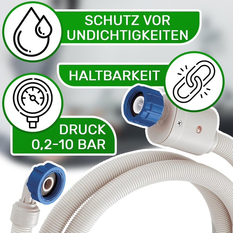 Aquastop Washing Machine and Dishwasher Hose with Length 3 m