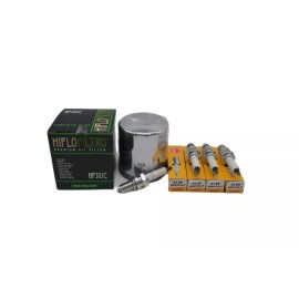 JSI Maxima Oil Kit Yamaha Road Star XV1600 XV1700 Oil Change Tune Up Kit Oil Filter Spark Plugs