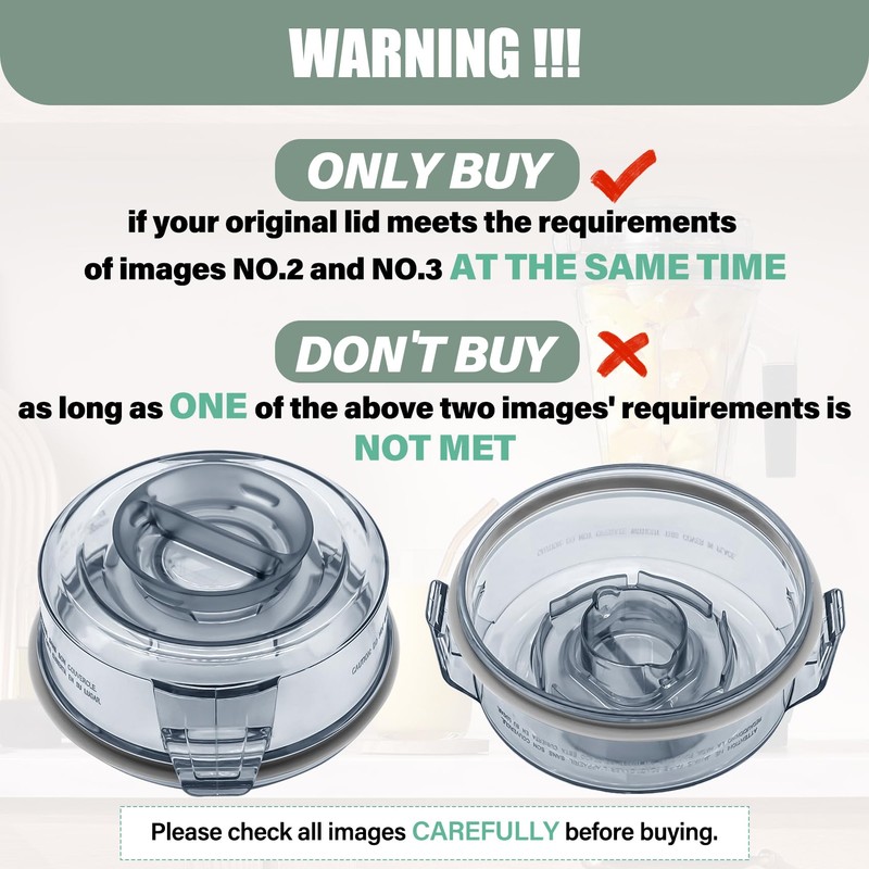 WSEYU Replacement Lid Compatible with Ascent 48 oz Container A3500