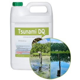 Crystal Blue Tsunami DQ Aquatic Herbicide- Gallon - 37.3 Percent Diquat Dibromide - Concentrated Aquatic Weed Killer for Lakes and Ponds - Duckweed, Watermeal, Curly Leaf, Pondweed & Many More