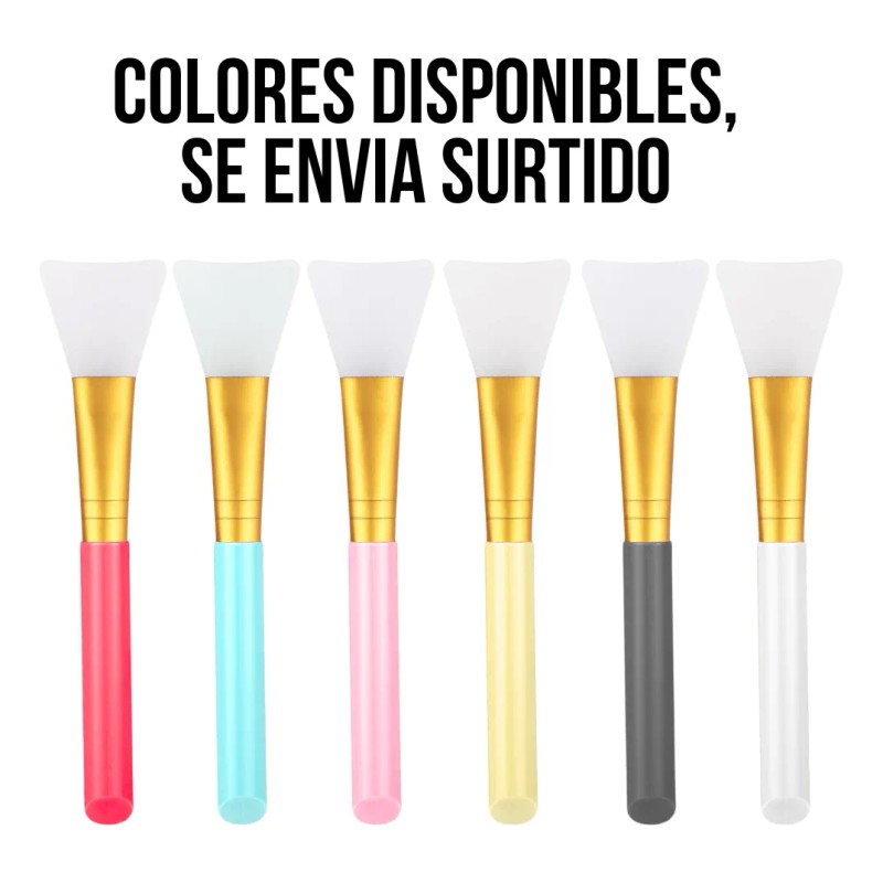 Brocha De Silicona Aplicador Mascarillas Cremas Facial Full