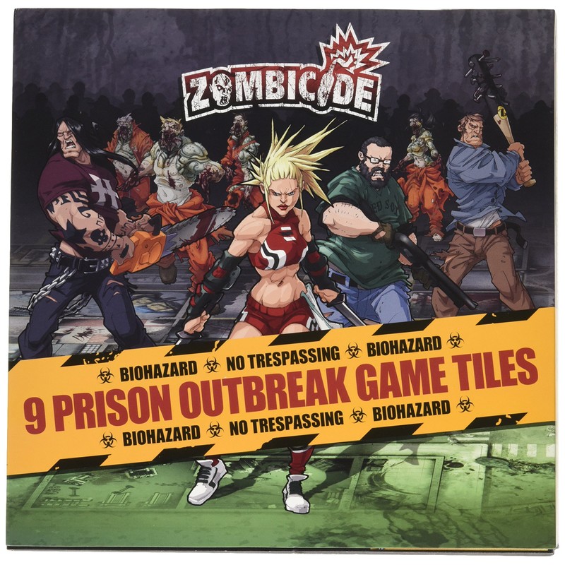 Zombicide Season 2: Prison Outbreak 9 Double-Sided Game Tiles -