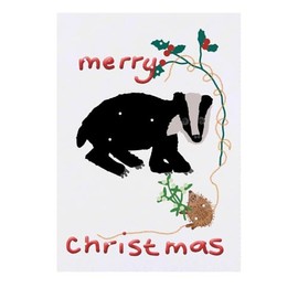 'Hedgehog Presents Mistletoe To Badger' Temporary Tattoo - Water Resistant, Skin-Safe, Non-Toxic Transfer (TO00079029)