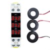 Three Phase Ammeter, 3 Phase 3 Digit Display, Mini DIN