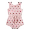 Simplee kids Baby Girl Kint Pompoms Romper Sleeveless Baby Girl