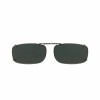 SolarShield Solar Shield Clip-On Polarized Sunglasses, 52 REC 15 (GRAY)