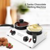 Chocolate Melting Pot Double Pots Constant Temperature Chocolate Tempering Machine