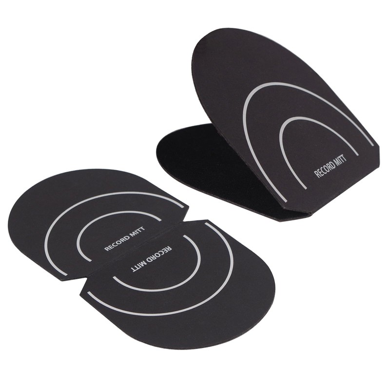 Bestvisse 2Pcs/pack Record Cleaner Mitt Handler Mitt Black Vinyls Record
