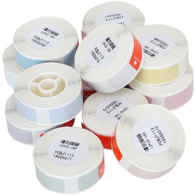 12Pcs Label Paper Adhesive Waterproof Thermal Stickers Coding Machine Price