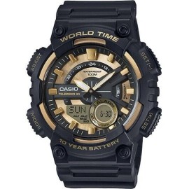 CASIO Watch HDD600-1A Black resin Band Brand New w/Box Booklet