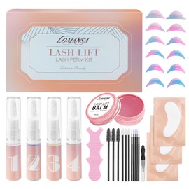 Lomansa Eyelash Lift Kit for Women At-Home Lash Perm Kit with Natural Curls, Salon & DIY Use (With Lash Lift Balm Glue)