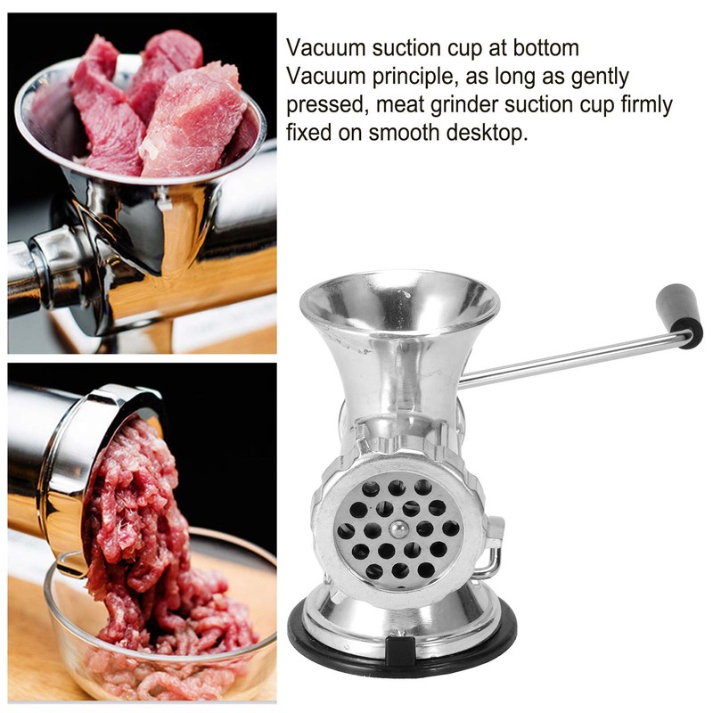 Manual Meat Grinder, Hand Crank Mincer, Multifunctional Meat Mincing Machine