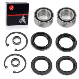 Front Wheel Bearings & Seals Compatible with Honda Foreman 400 TRX400FW Foreman 450 TRX450 S/ES/FE/FM Foreman 500 Rubicon 500 TRX500 Rincon 650 TRX650 Rincon 680 TRX680 1995-2014