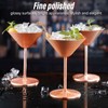 Stainless Steel Martini Glasses Fine Polish Rustproof Elegant Modern Martini