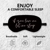 QLMX Funny Let Me Sleep Silk Eye Mask for Sleeping,Funny