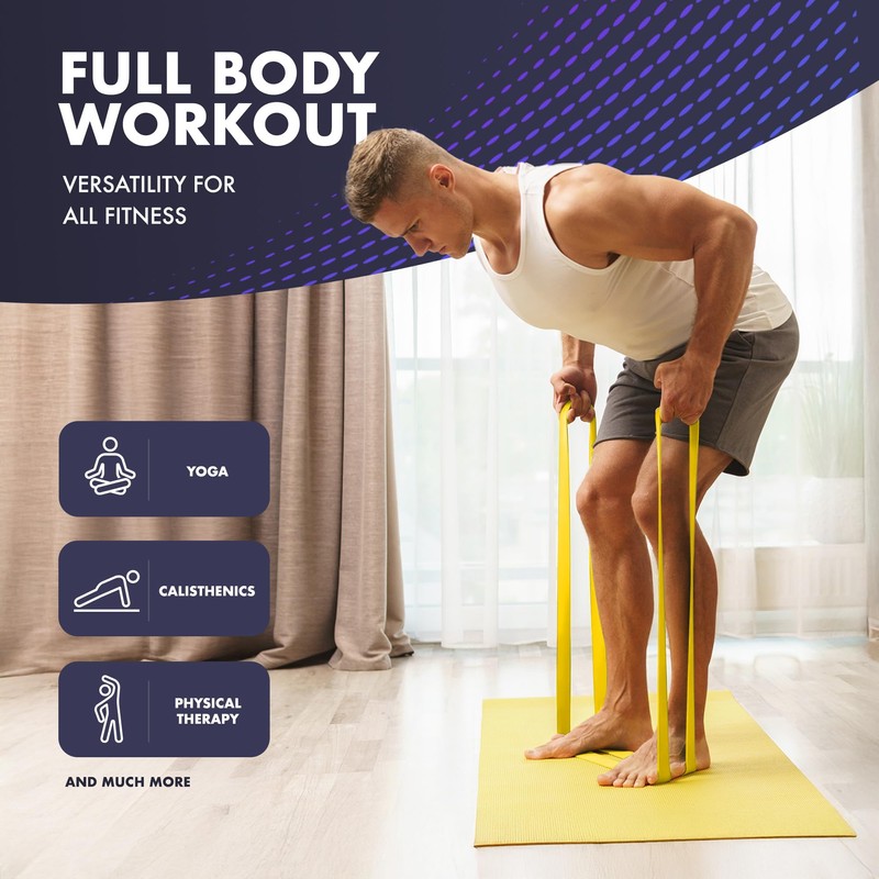 Kayman - Long Resistance Band with Door Anchor & Carry