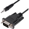 StarTech.com 3ft (1m) DB9 to 3.5mm Serial Cable for Serial