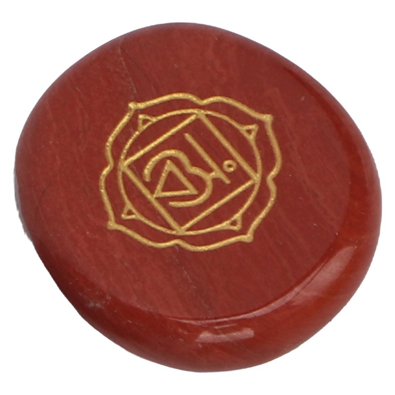 7 Pcs Rune Stones Set Different Color Smoother Yoga Stone