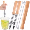 Lasnten 5 Pack Lemonade Stand Supplies Kit Straw Hole Punchers