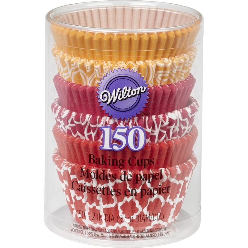 Wilton 415-2871 Baking Cases, Geometric Pattern, Standard, Paper, Multicolour, Pack