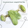 Jade Roller and Gua Sha Facial Tool Set for Redness