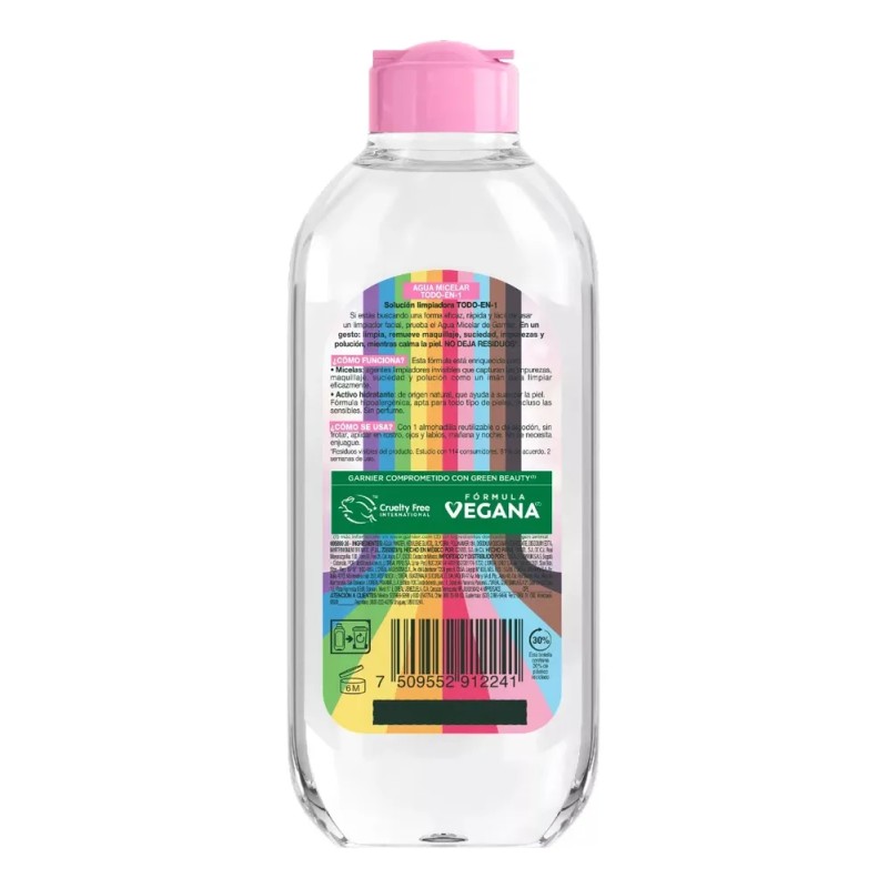 Agua Micelar Garnier Pride 400ml