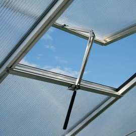 Ailgely Greenhouse Automatic Vent Opener,Greenhouse Window Opener Automatic,Solar Heat Sensitive Vent Opener with Spring,Lifts 7kg/15lb, for Garden Greenhouses,Silver