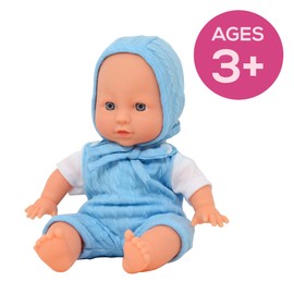 11 inch Soft Body African American Newborn Baby Doll in Gift Box - Doll Pacifier Included