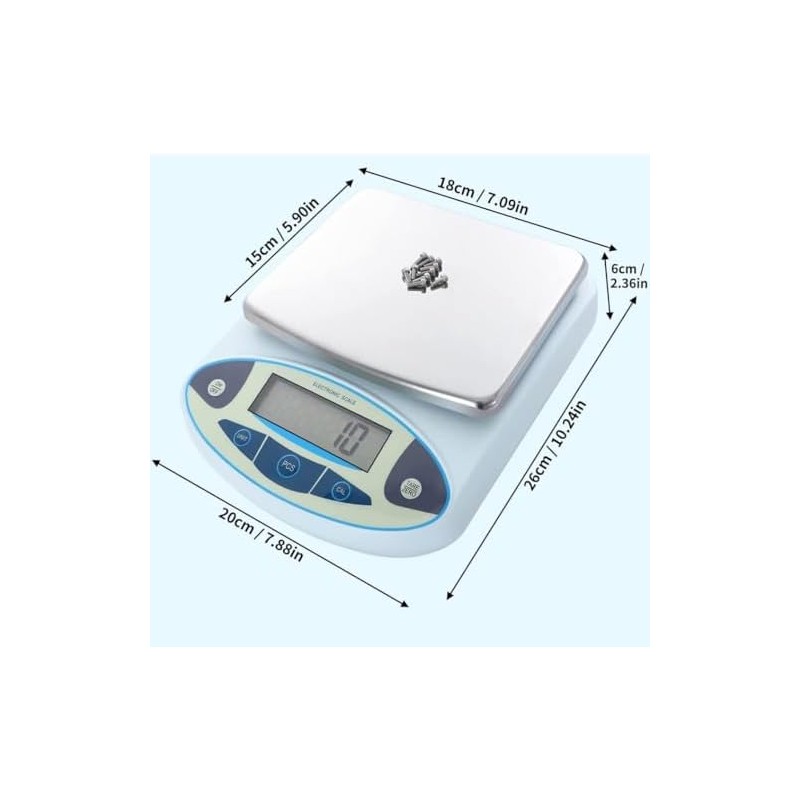 High Precision 0.01g Digital Lab Scale, 5000g MAX Weight, Analytical