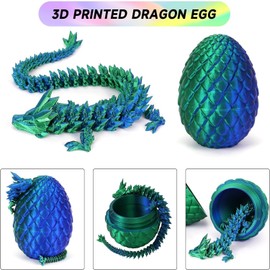 Surprise Dragon Egg Toy, 3D Printed Dragon Surprise Egg, Executive Dragon Fidget Desk Toys Decorative Egg Fillers Gifts for Boys Kids Home Decor (4Pcs Set - A)