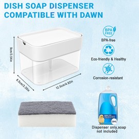 Dish Soap Dispenser Compatible with Dawn,10oz