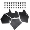 Splash Guards for Fender Liner Shields with Clips Retaining Retainer